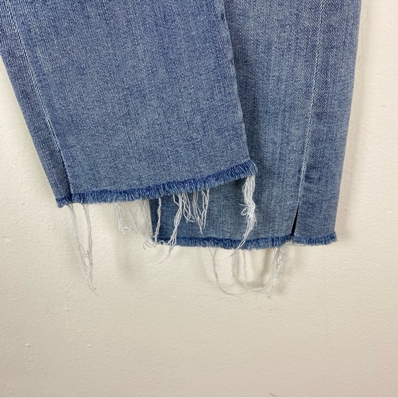 Mother The Rascal Snippet Ripped Ankle Straight Jeans Size 24 - Picture 11 of 15